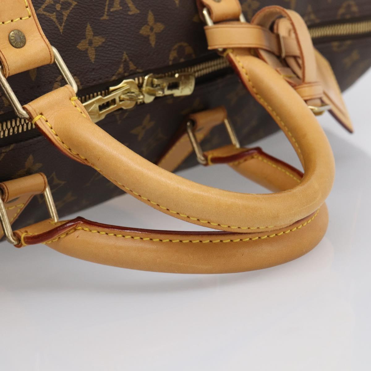 LOUIS VUITTON Monogram Keepall 55 Boston Bag M41424 LV Auth ka6805V