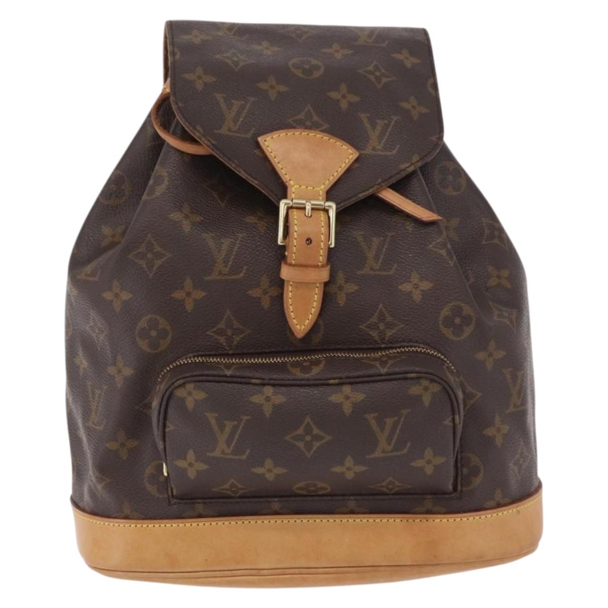LOUIS VUITTON Monogram Montsouris MM Backpack M51136 LV Auth ka6809A