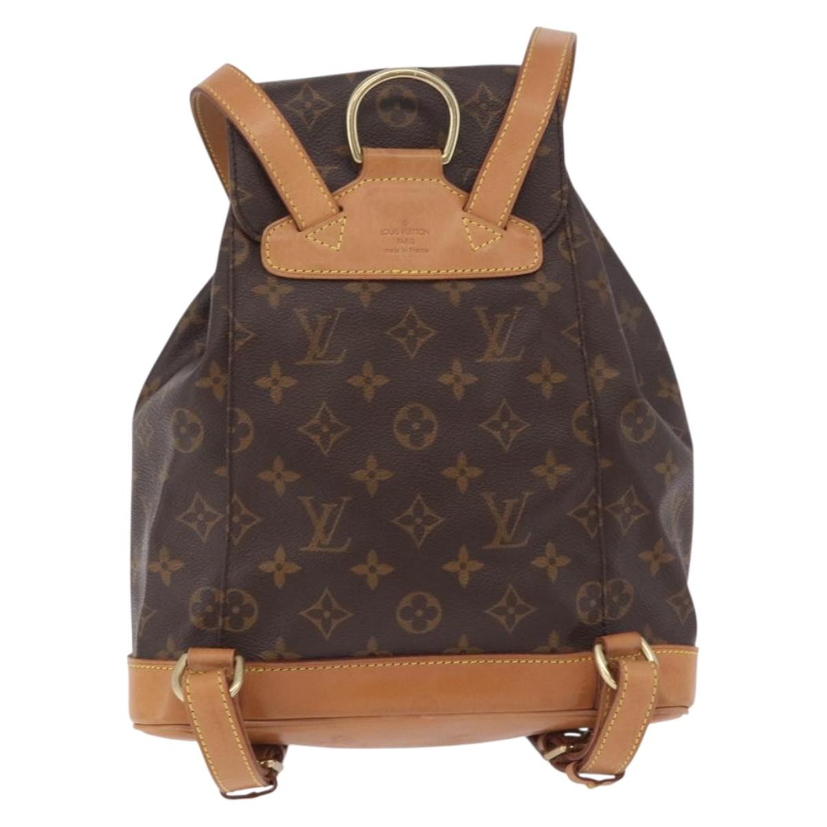 LOUIS VUITTON Monogram Montsouris MM Backpack M51136 LV Auth ka6809A