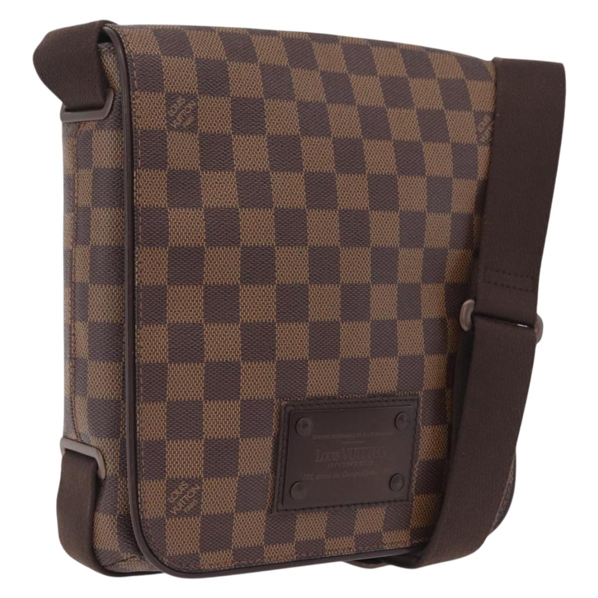 LOUIS VUITTON Damier Ebene Brooklyn PM Shoulder Bag N51210 LV Auth ka6810V