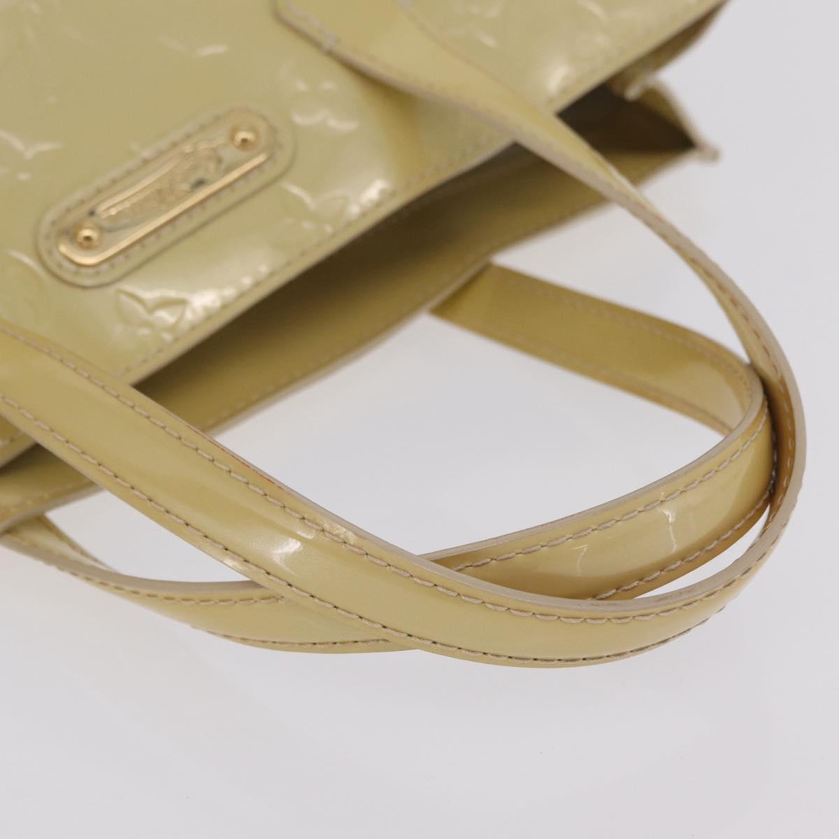LOUIS VUITTON Monogram Vernis Wilshire PM Bag Broncorail M91452 LV Auth ka6815