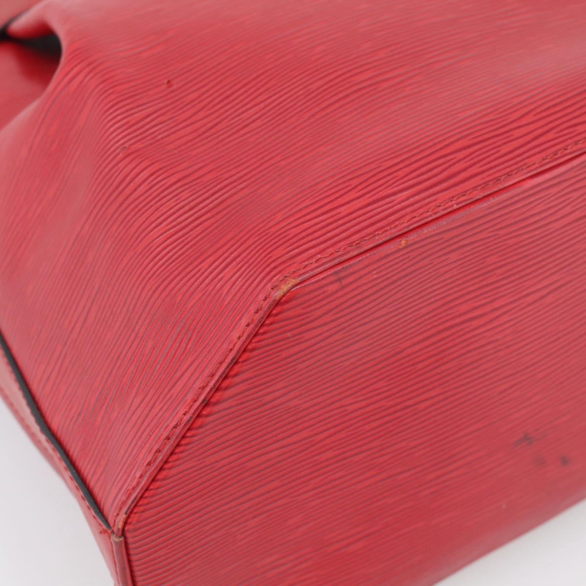 LOUIS VUITTON Epi Sac Depaule PM Shoulder Bag Red M80207 LV Auth ka6820