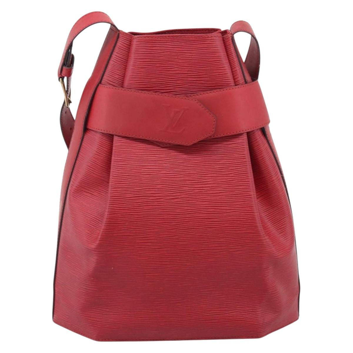 LOUIS VUITTON Epi Sac Depaule PM Shoulder Bag Red M80207 LV Auth ka6820