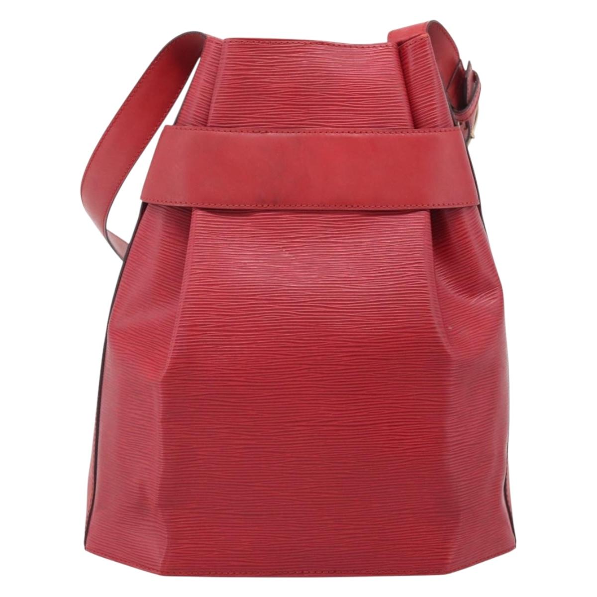 LOUIS VUITTON Epi Sac Depaule PM Shoulder Bag Red M80207 LV Auth ka6820