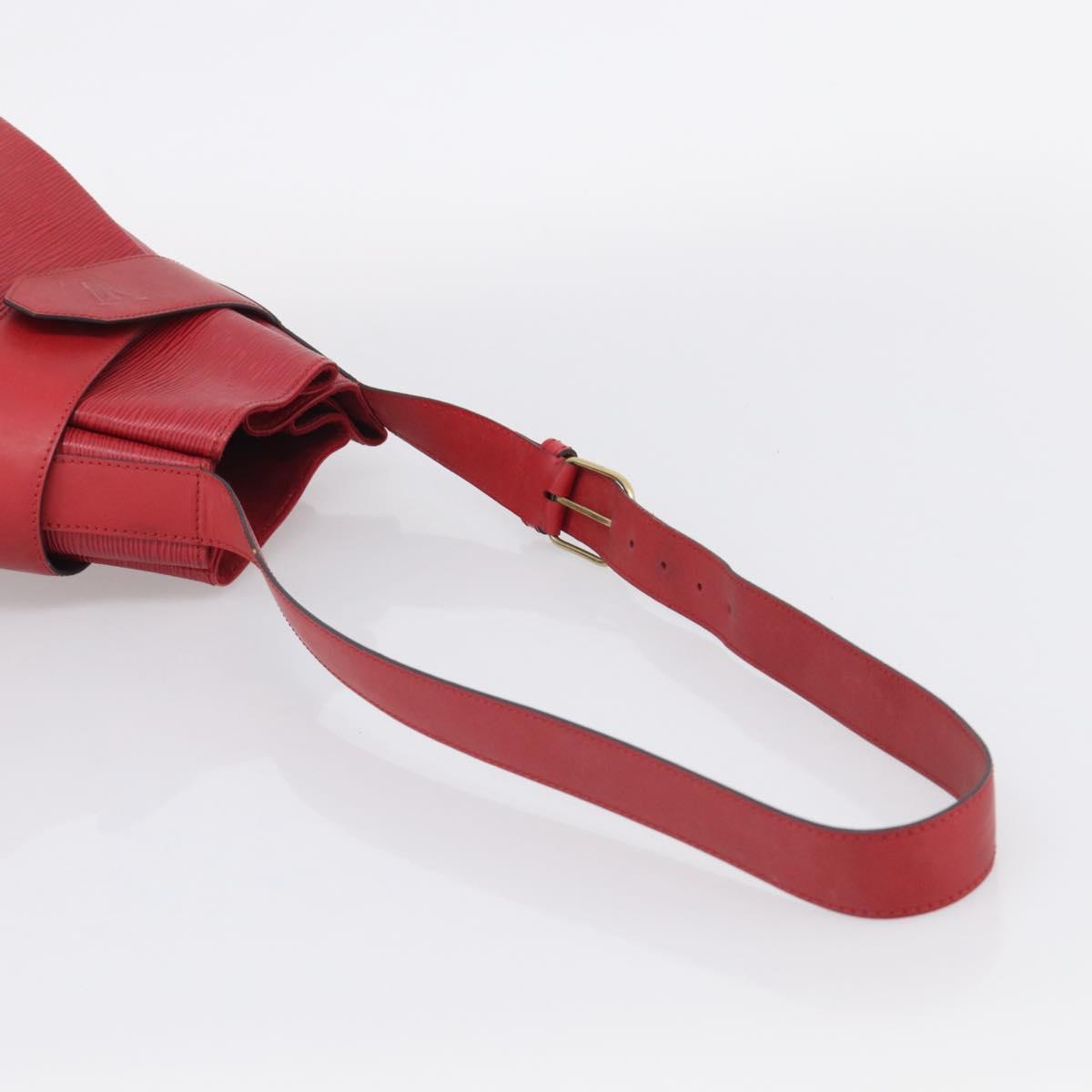 LOUIS VUITTON Epi Sac Depaule PM Shoulder Bag Red M80207 LV Auth ka6820