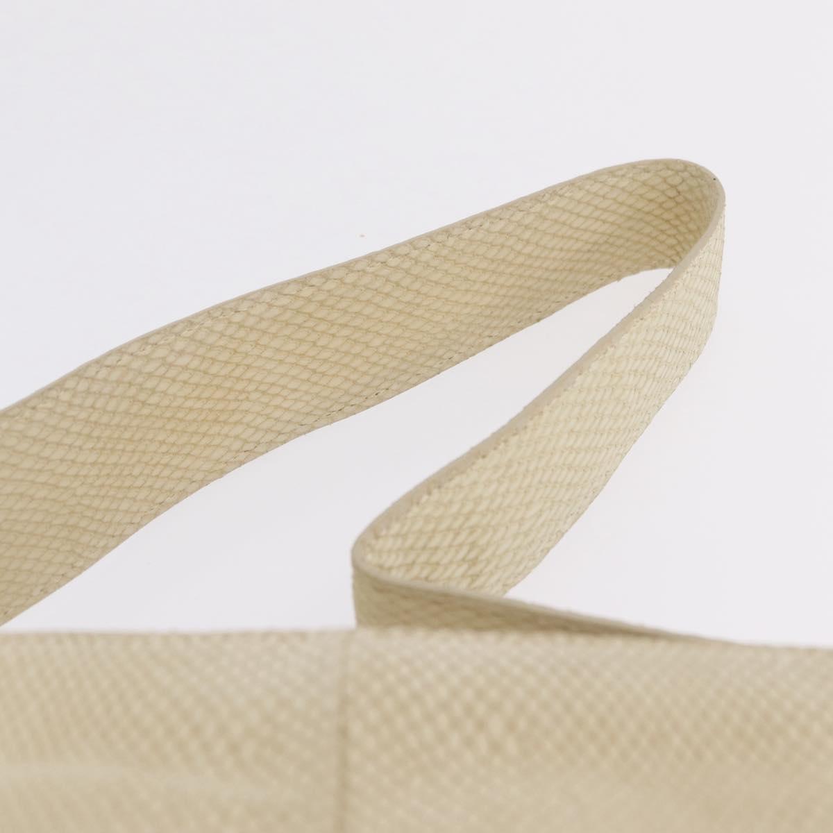 LOEWE Shoulder Bag Suede Ivory Gold Auth ka6822