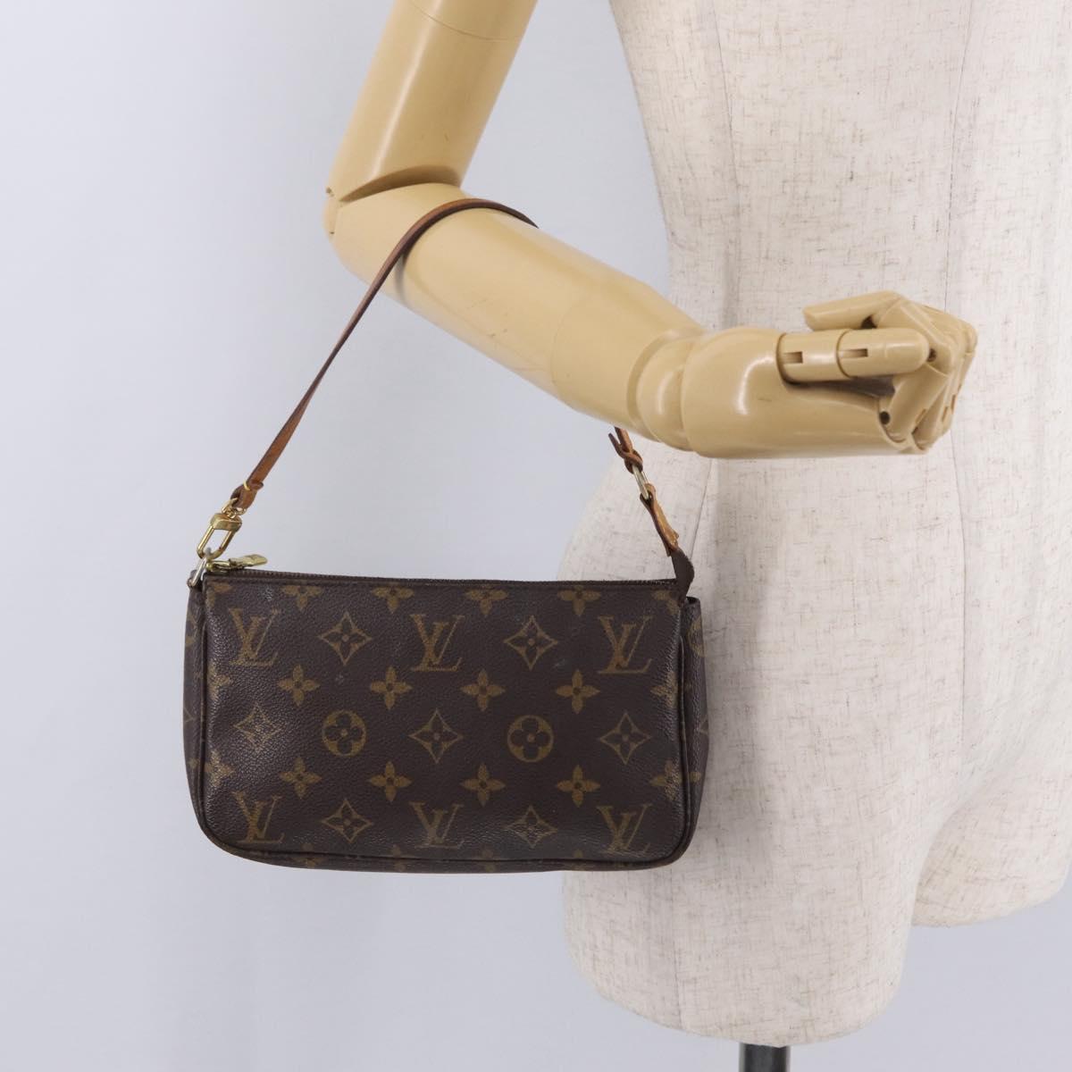 LOUIS VUITTON Monogram Pochette Accessoires Pouch M51980 LV Auth ka6825