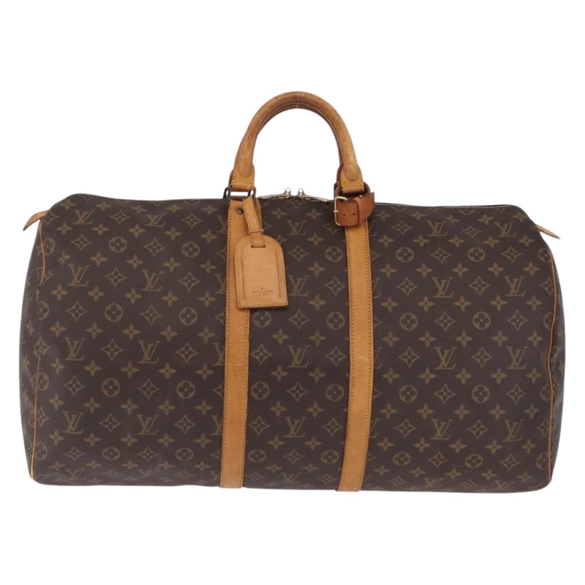 LOUIS VUITTON Monogram Keepall 50 Boston Bag M41426 LV Auth ka6827