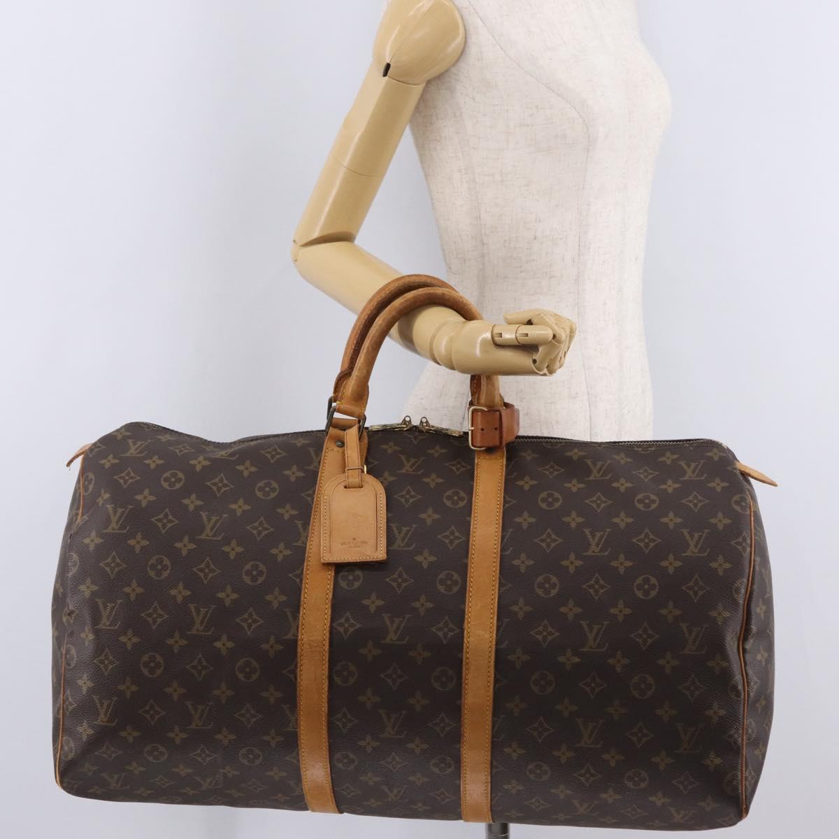 LOUIS VUITTON Monogram Keepall 50 Boston Bag M41426 LV Auth ka6827