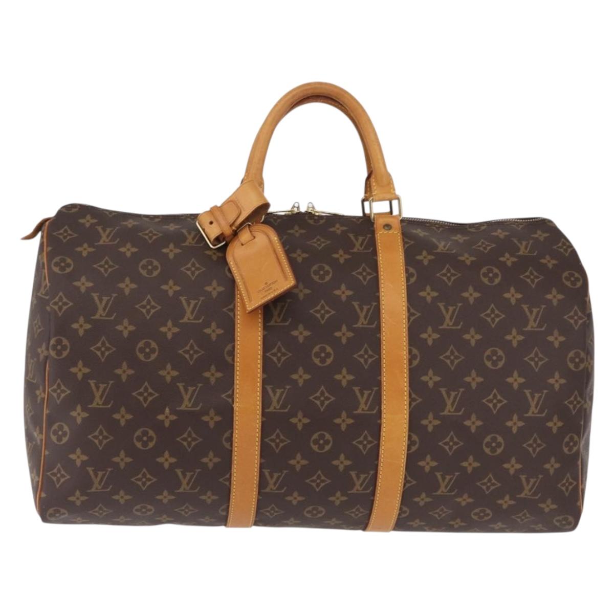 LOUIS VUITTON Monogram Keepall 50 Boston Bag M41426 LV Auth ka6829