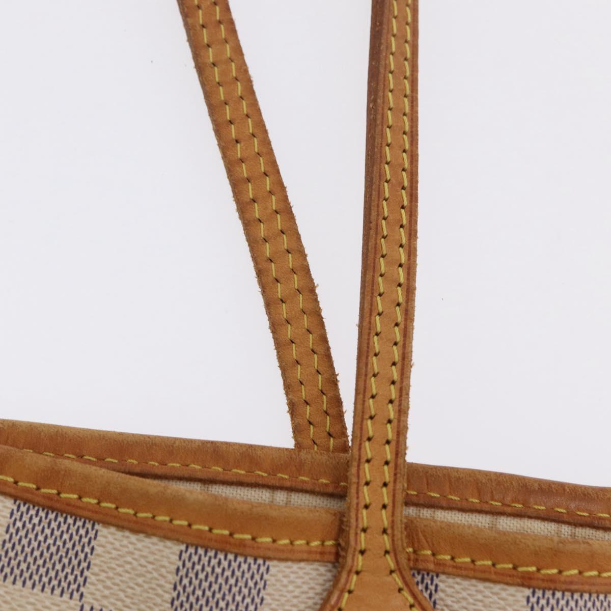 LOUIS VUITTON Damier Azur Neverfull MM Tote Bag N41605 LV Auth ka6831