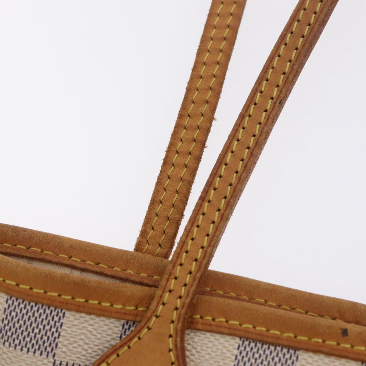 LOUIS VUITTON Damier Azur Neverfull MM Tote Bag N41605 LV Auth ka6831