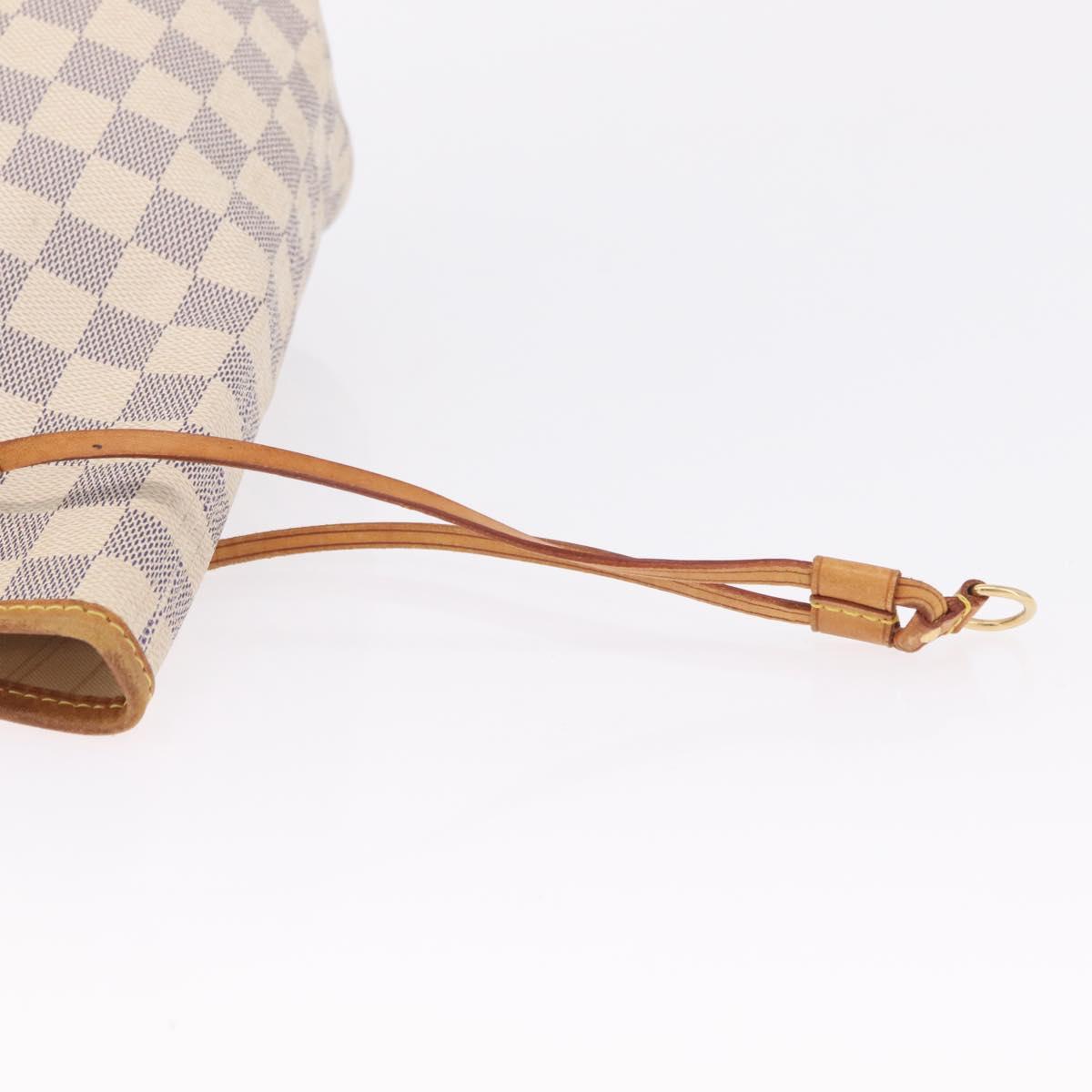 LOUIS VUITTON Damier Azur Neverfull MM Tote Bag N41605 LV Auth ka6831