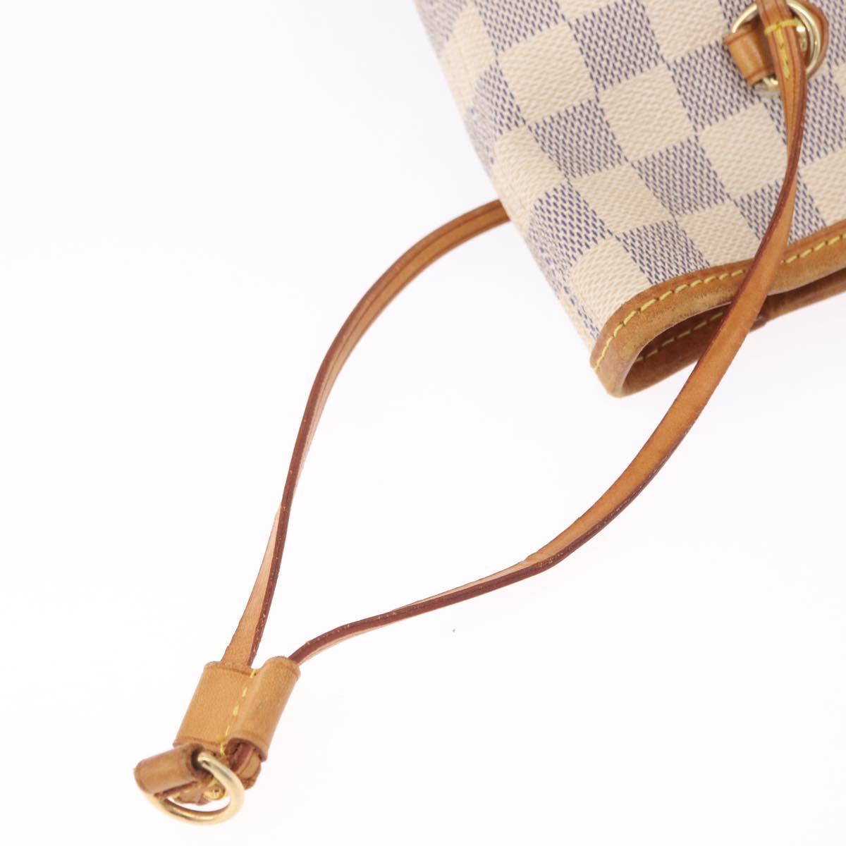 LOUIS VUITTON Damier Azur Neverfull MM Tote Bag N41605 LV Auth ka6831