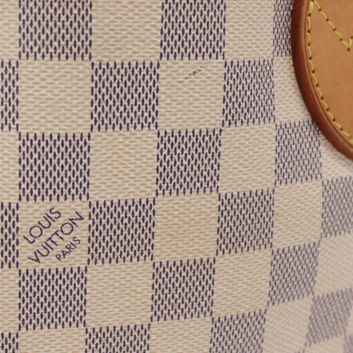 LOUIS VUITTON Damier Azur Neverfull MM Tote Bag N41605 LV Auth ka6831