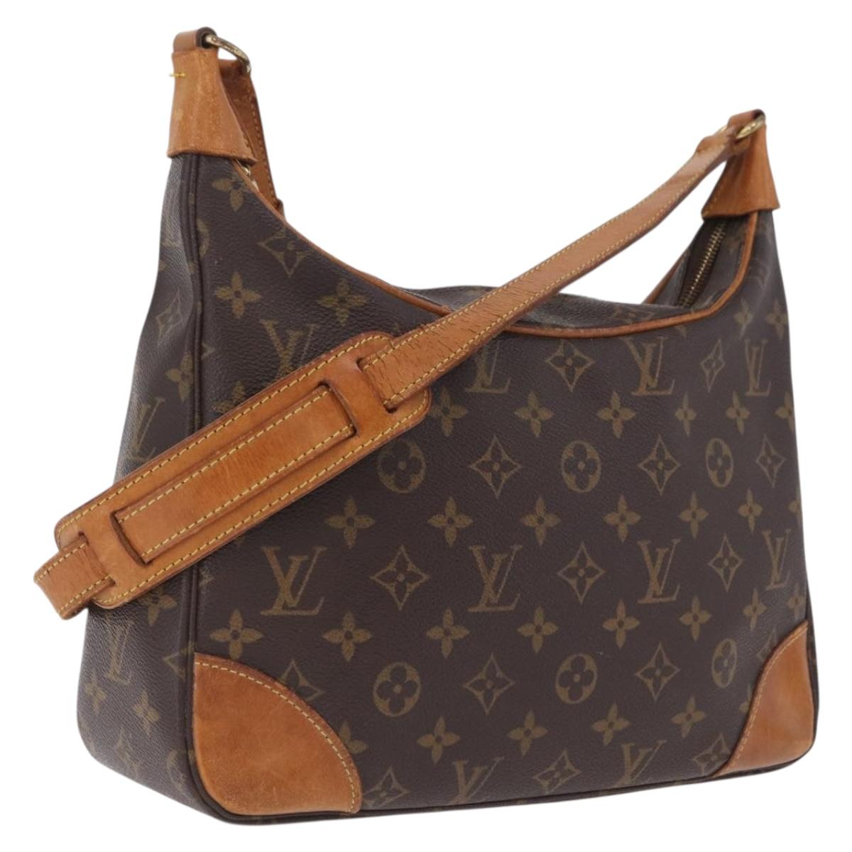 LOUIS VUITTON Monogram Boulogne 30 Shoulder Bag M51265 LV Auth ka6837