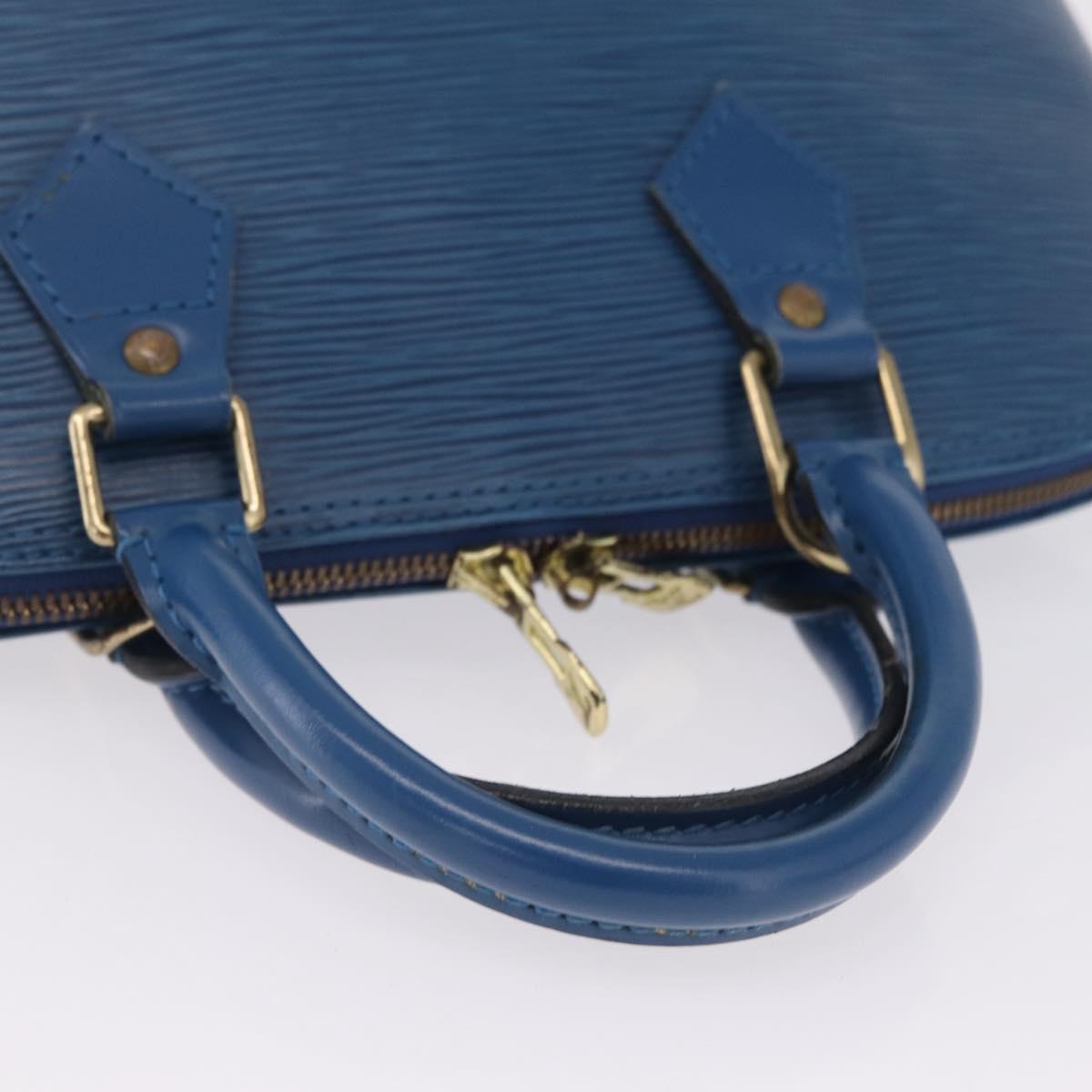 LOUIS VUITTON Epi Alma Hand Bag Toledo Blue M52145 LV Auth ka6838