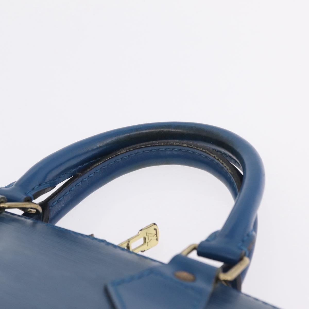 LOUIS VUITTON Epi Alma Hand Bag Toledo Blue M52145 LV Auth ka6838