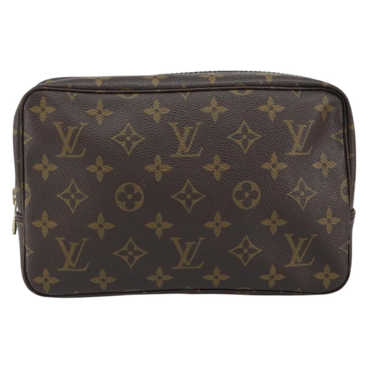 LOUIS VUITTON Monogram Trousse Toilette 23 Clutch Bag M47524 LV Auth ka684