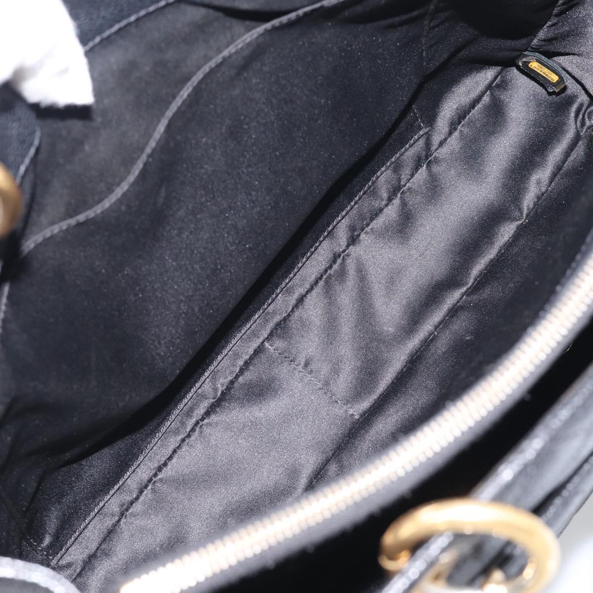 CHANEL GST Matelasse Chain Tote Bag Caviar Skin Black Gold CC Auth ka6843SAM