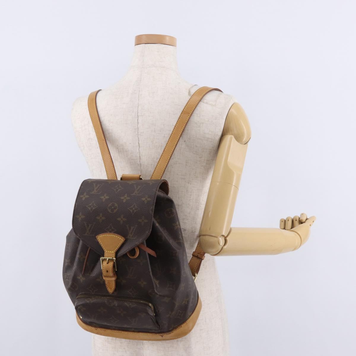 LOUIS VUITTON Monogram Montsouris MM Backpack M51136 LV Auth ka6846