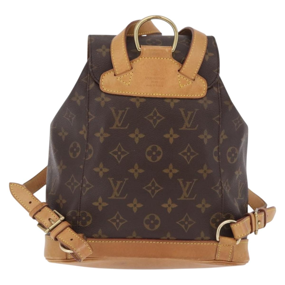 LOUIS VUITTON Monogram Montsouris MM Backpack M51136 LV Auth ka6846