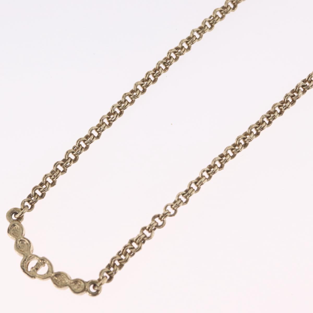 Christian Dior Necklace metal Gold Tone Auth ka6849