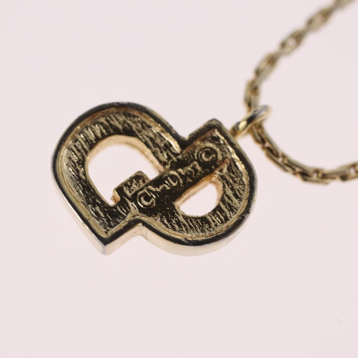 Christian Dior Necklace metal Gold Tone Auth ka6850