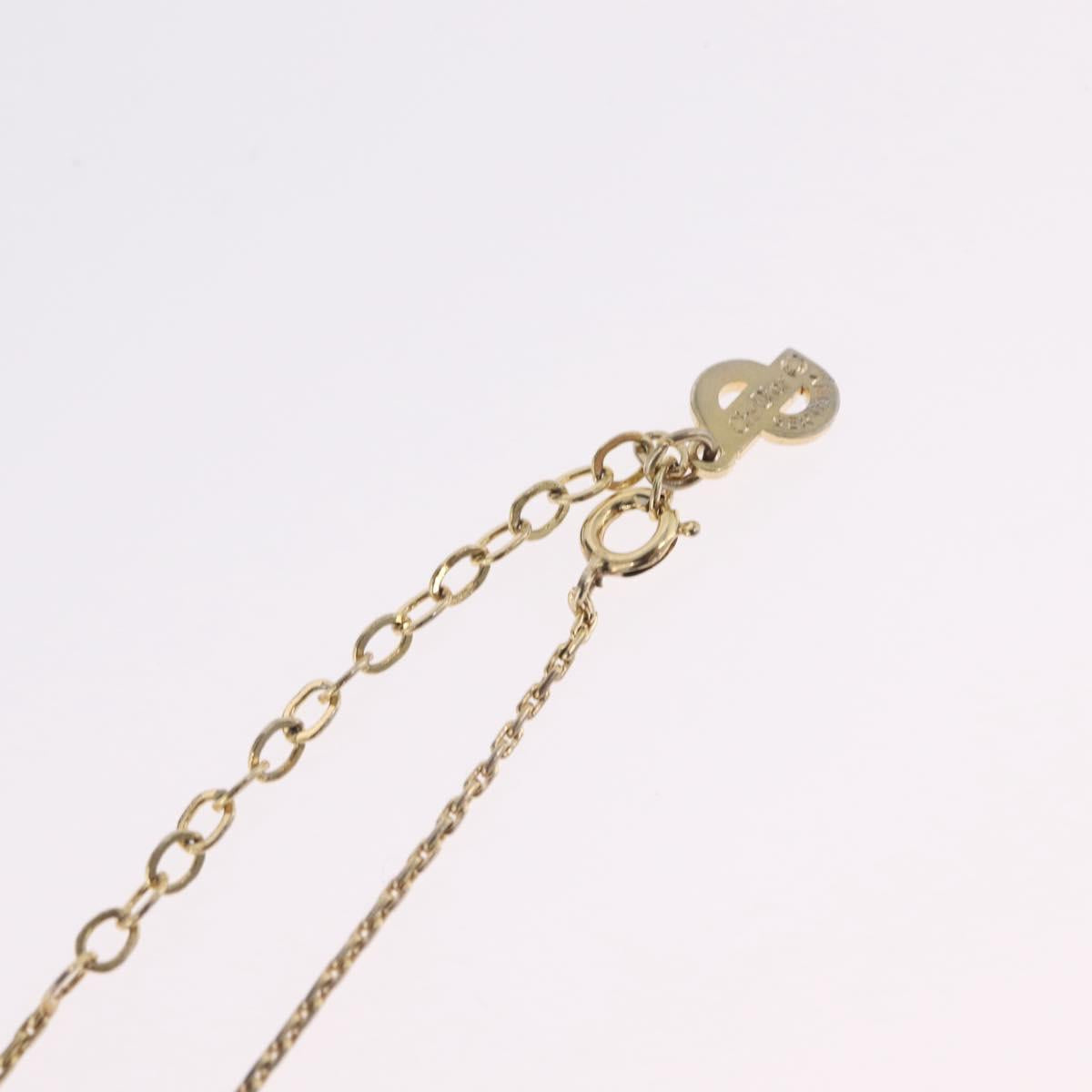 Christian Dior Necklace metal Gold Tone Auth ka6850