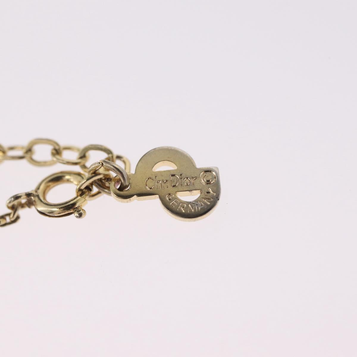 Christian Dior Necklace metal Gold Tone Auth ka6850