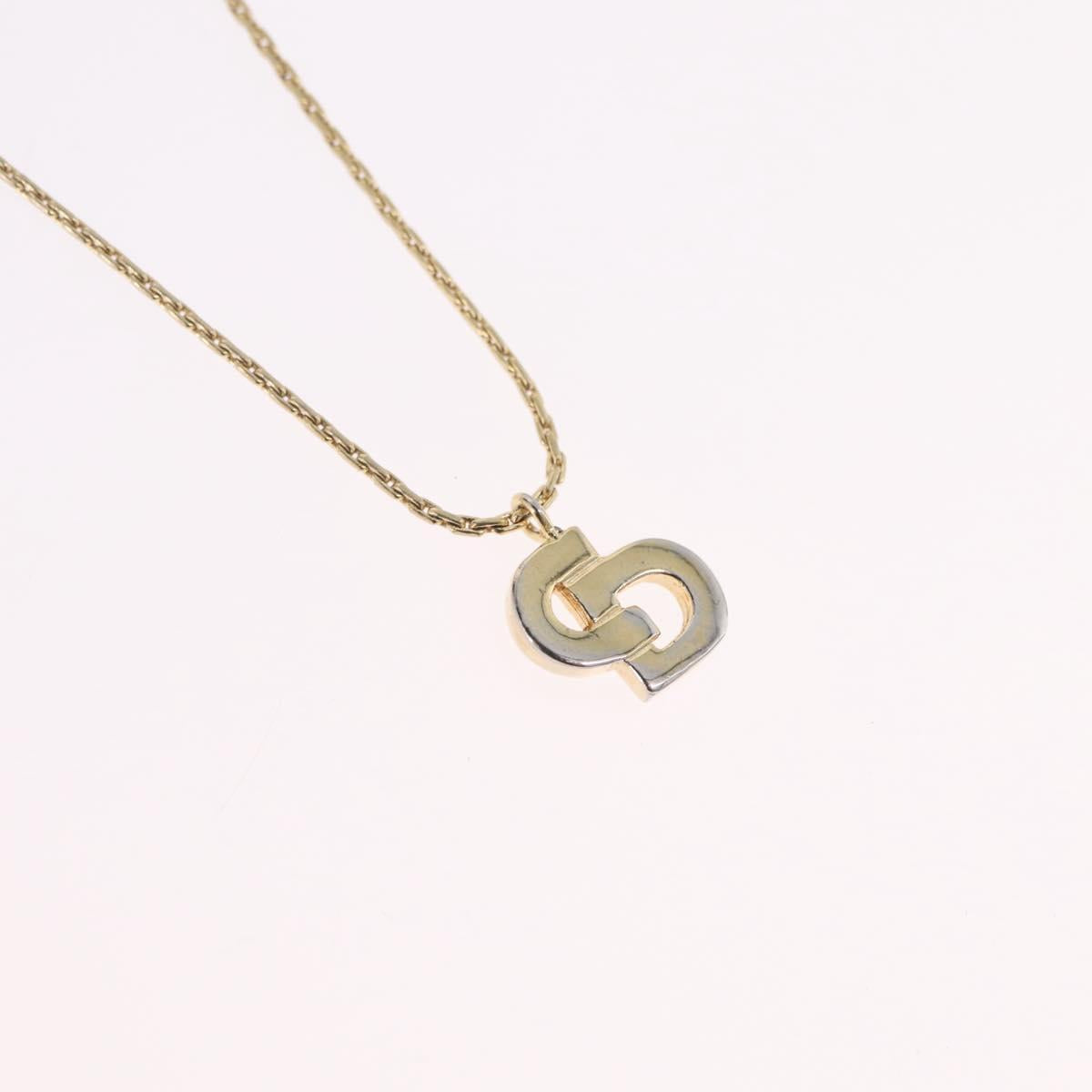 Christian Dior Necklace metal Gold Tone Auth ka6850