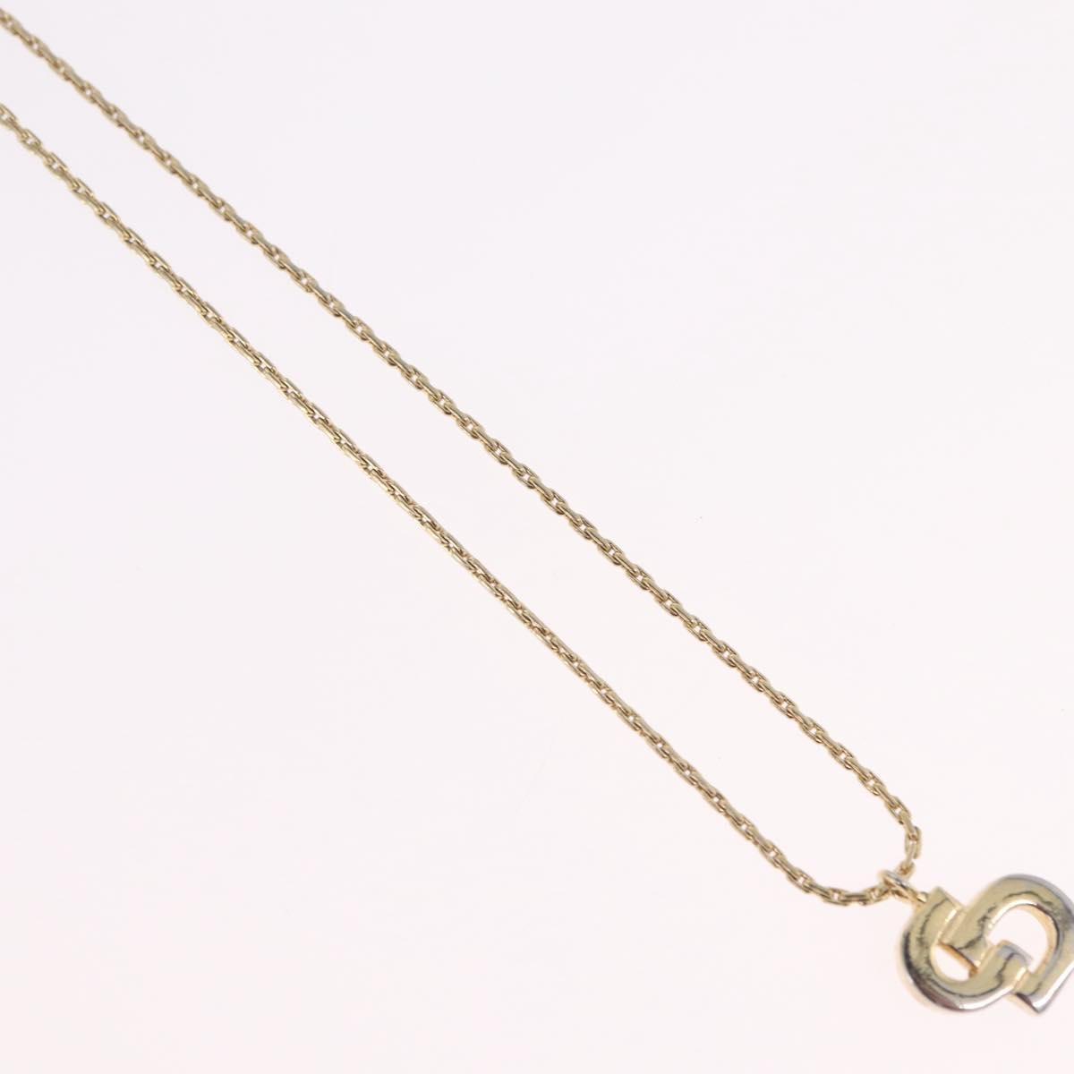 Christian Dior Necklace metal Gold Tone Auth ka6850