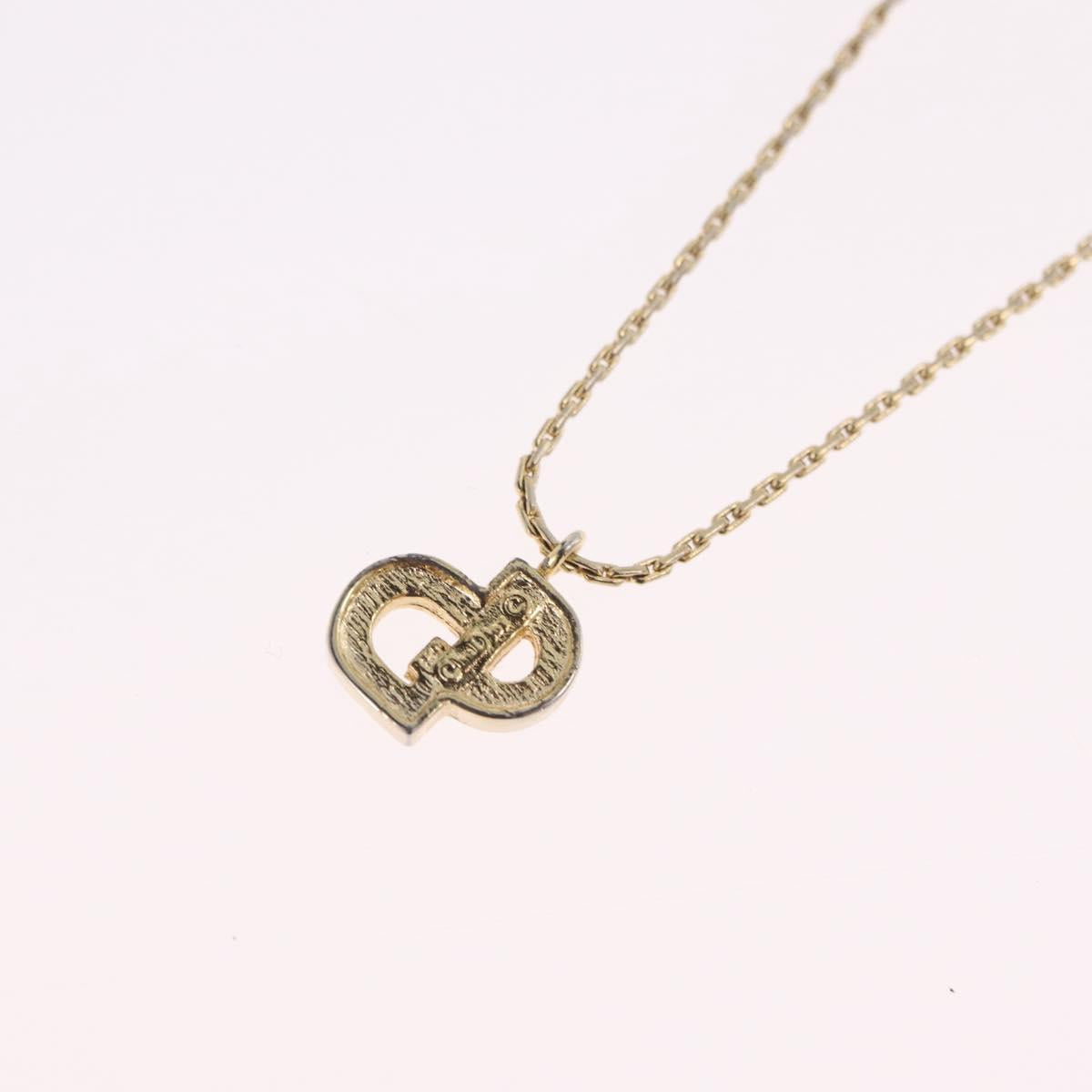 Christian Dior Necklace metal Gold Tone Auth ka6850