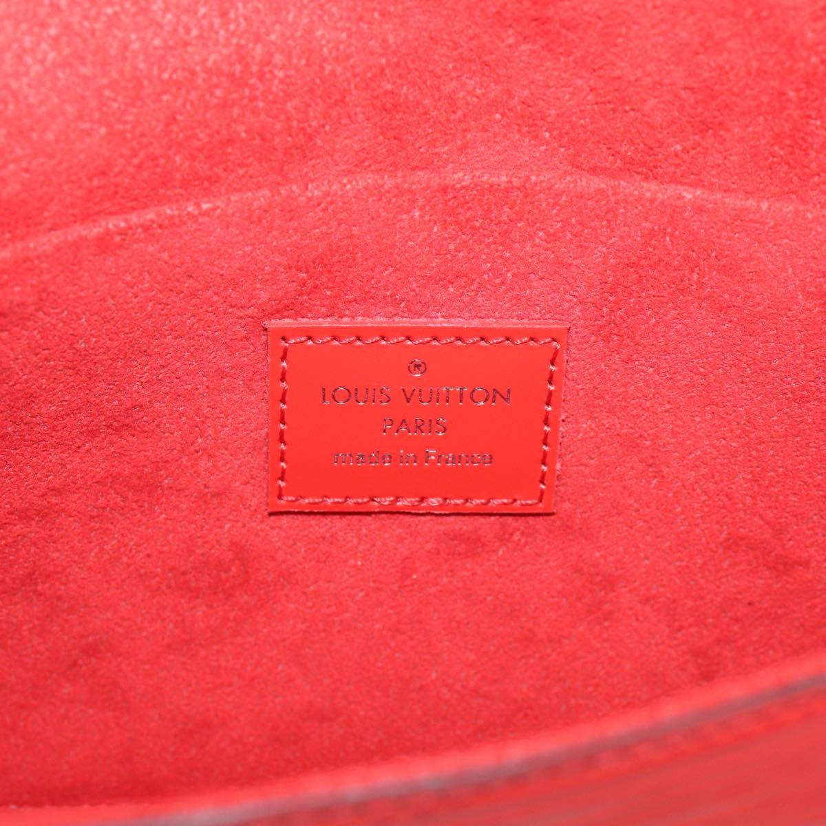 LOUIS VUITTON Epi Wallet Pochette Felice Shoulder Bag Red M41559 LV Auth ka6851V