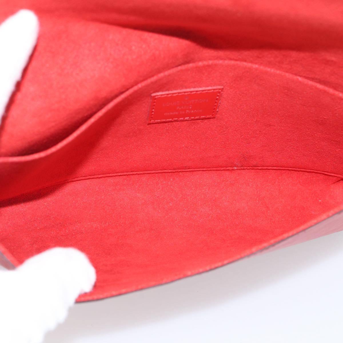 LOUIS VUITTON Epi Wallet Pochette Felice Shoulder Bag Red M41559 LV Auth ka6851V