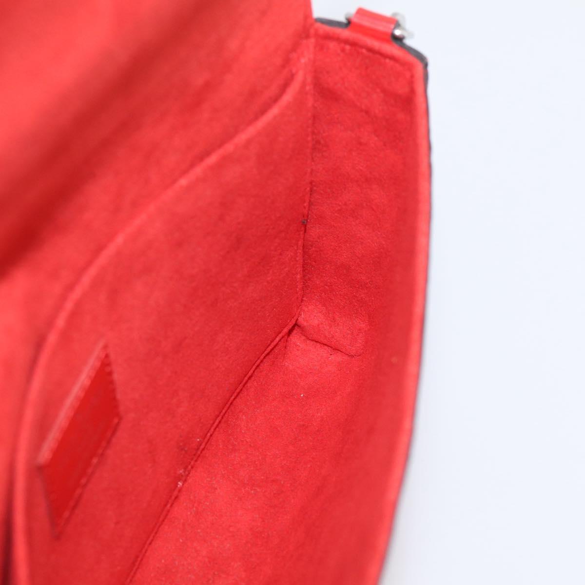 LOUIS VUITTON Epi Wallet Pochette Felice Shoulder Bag Red M41559 LV Auth ka6851V