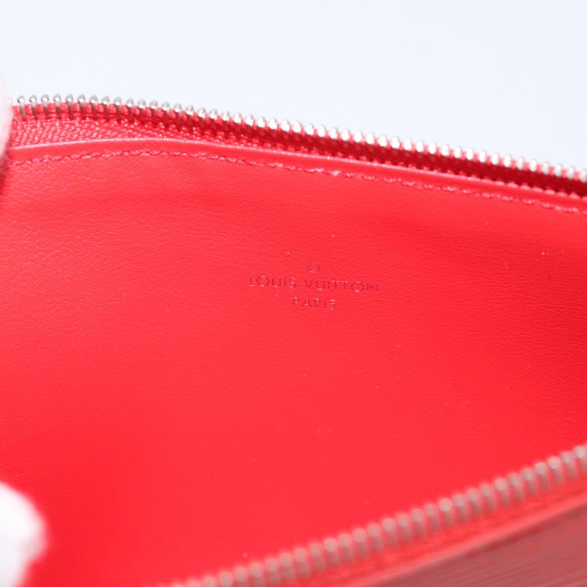 LOUIS VUITTON Epi Wallet Pochette Felice Shoulder Bag Red M41559 LV Auth ka6851V