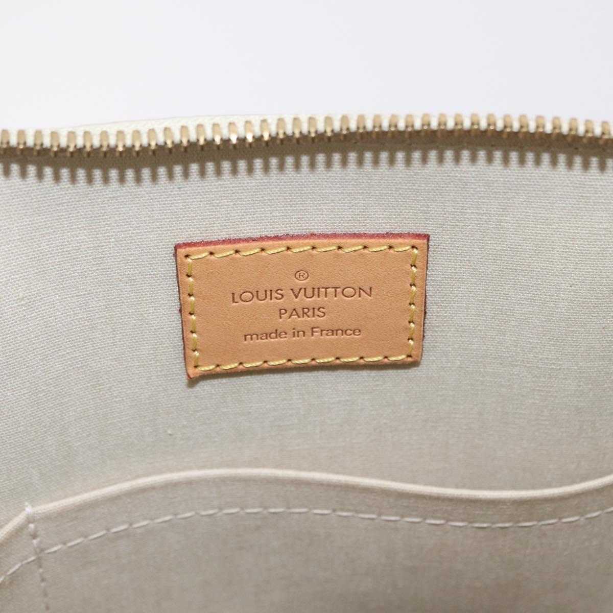 LOUIS VUITTON Monogram Vernis Alma PM Hand Bag Broncorail M91445 LV Auth ka6864