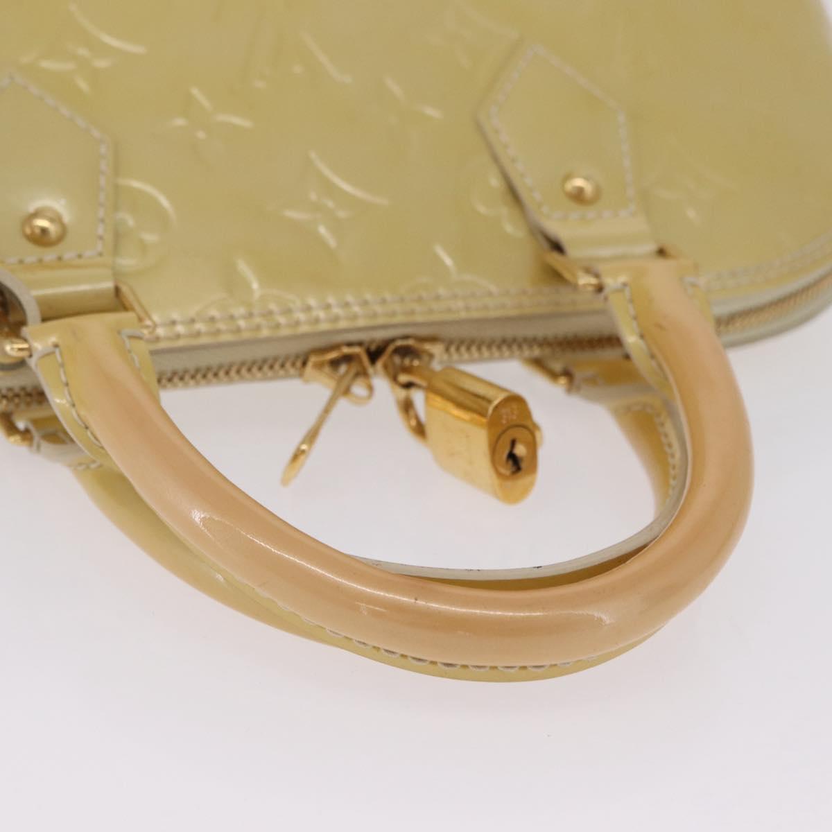 LOUIS VUITTON Monogram Vernis Alma PM Hand Bag Broncorail M91445 LV Auth ka6864