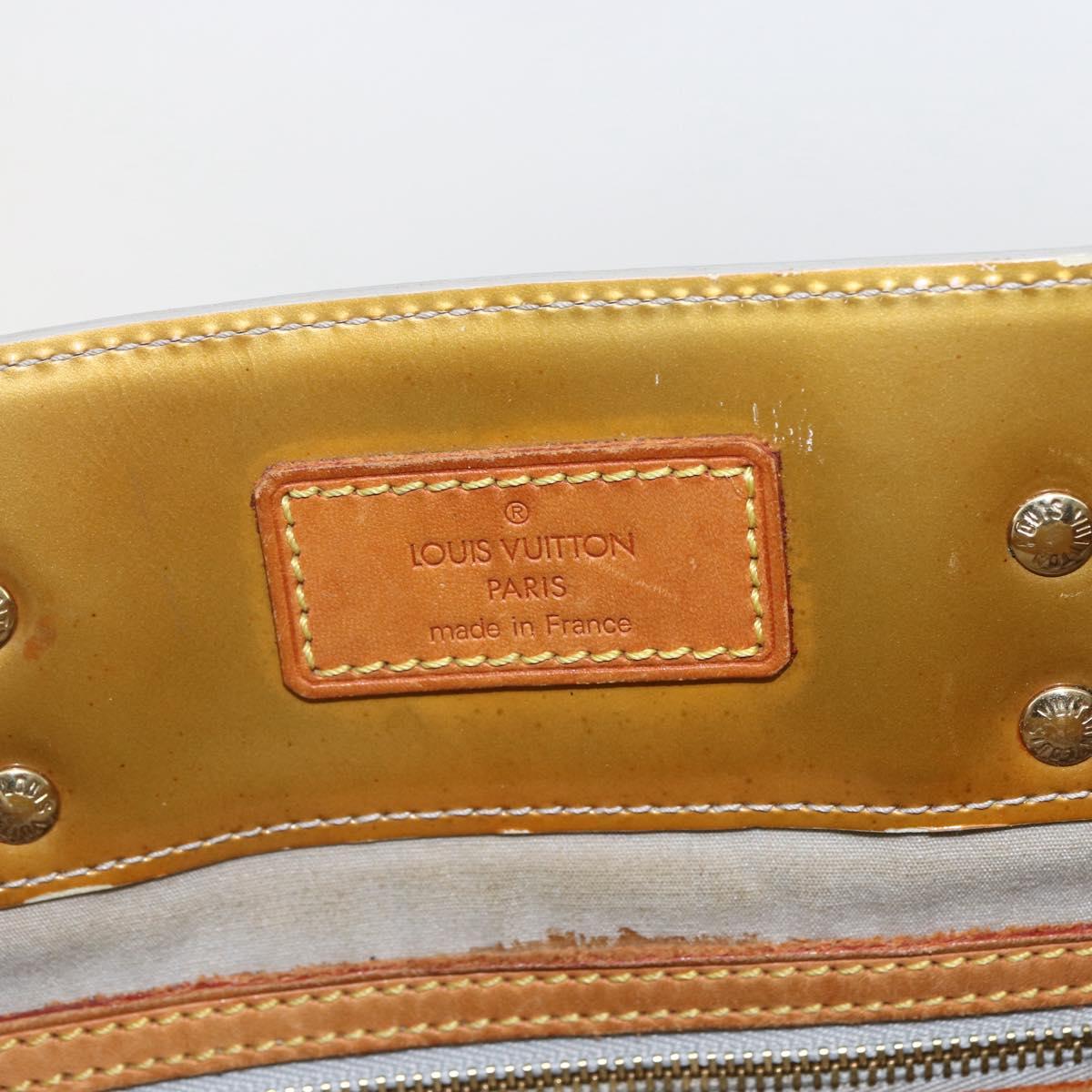 LOUIS VUITTON Monogram Vernis Reade MM Hand Bag Gris M91142 LV Auth ka687