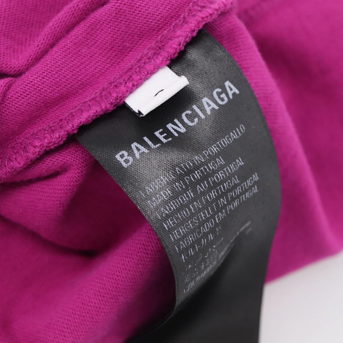Balenciaga Rainbow Logo Large Fit Short-sleeved T-shirt Cotton S Auth ka6875A
