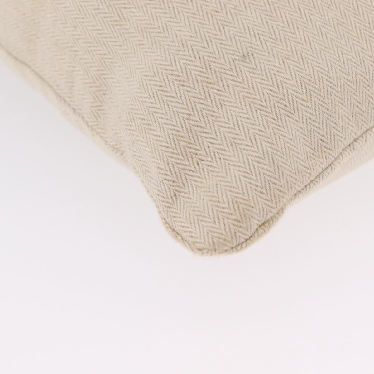HERMES Aline Shoulder Bag Canvas Beige Auth ka6877