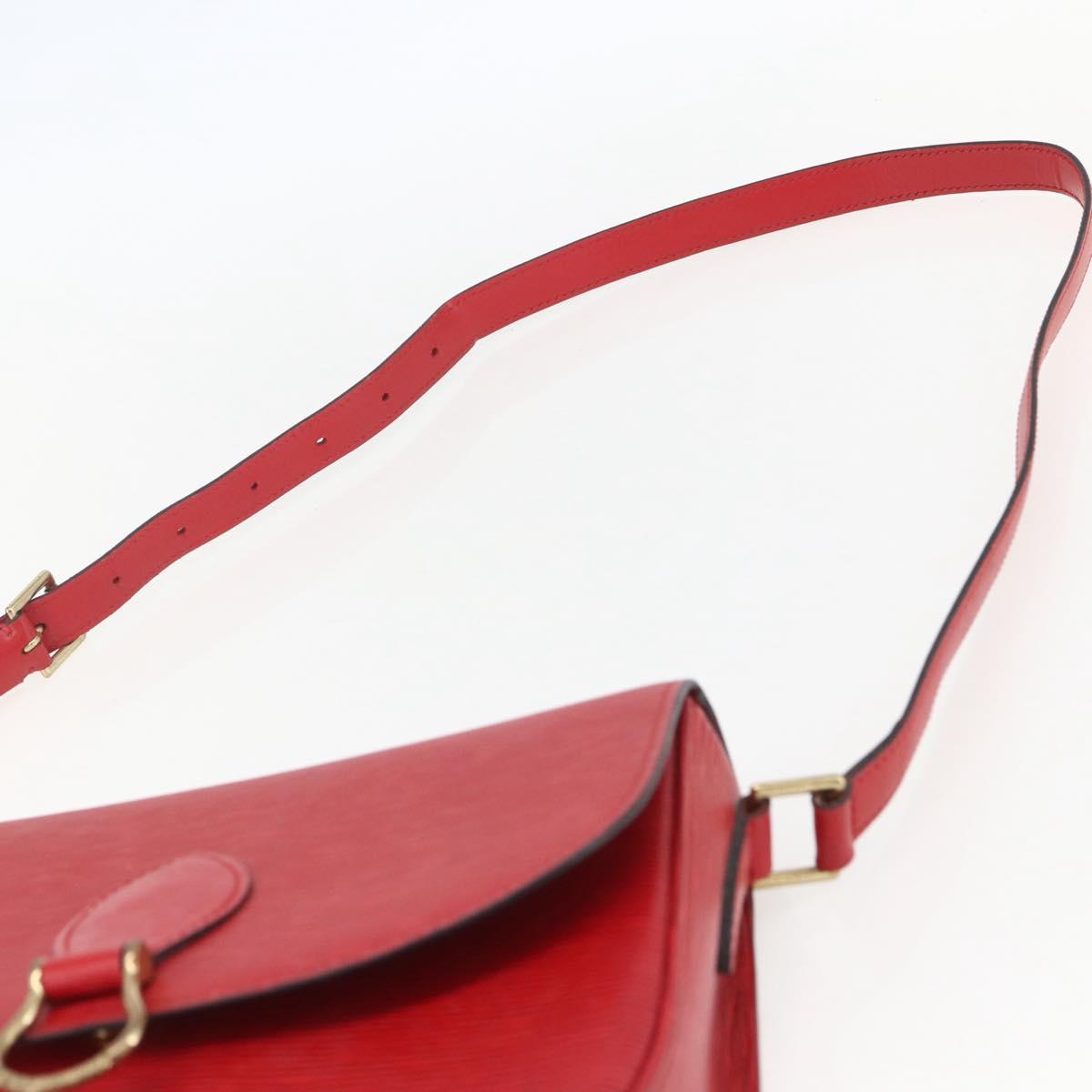 LOUIS VUITTON Epi Saint Cloud GM Shoulder Bag Red M52197 LV Auth ka688
