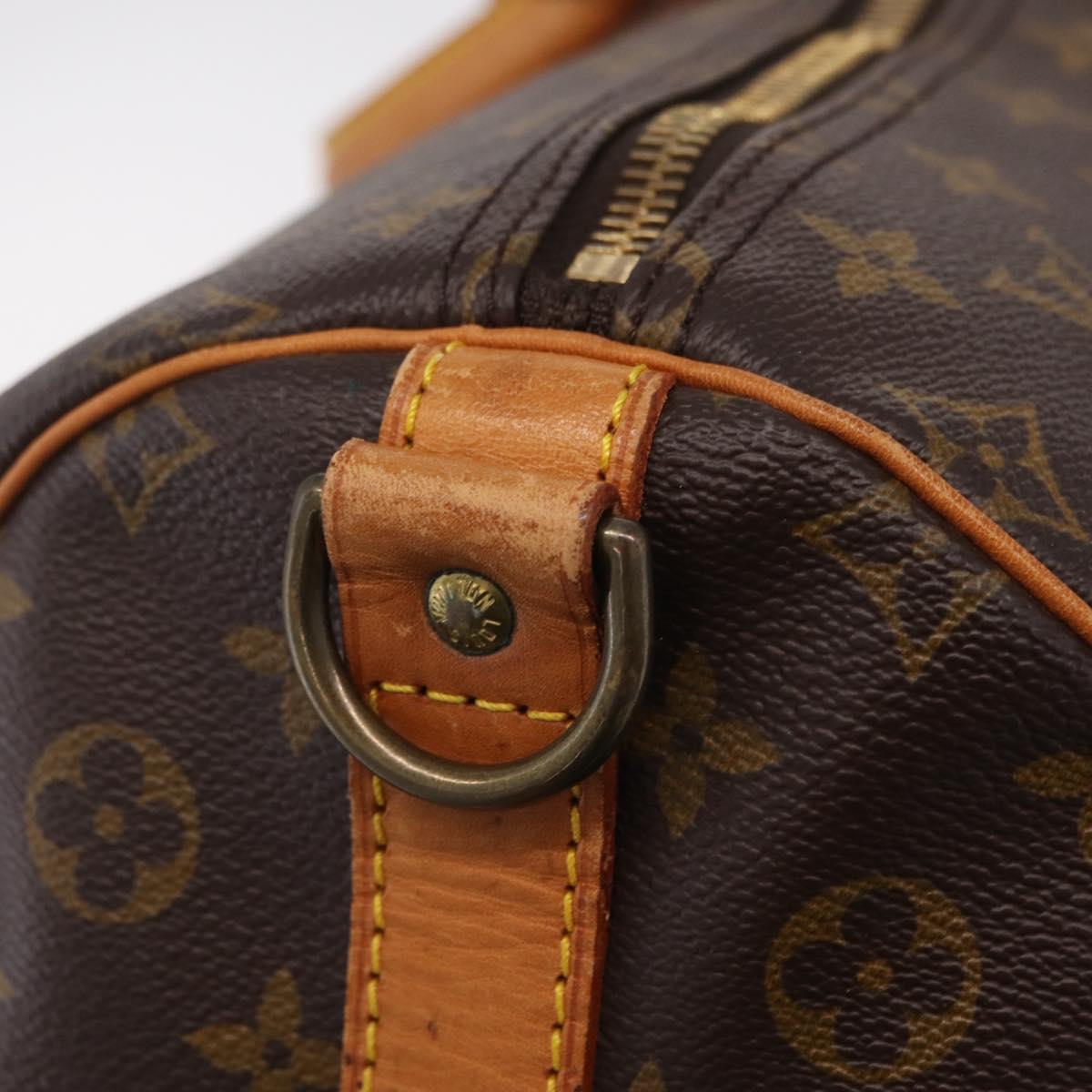 LOUIS VUITTON Monogram Keepall Bandouliere55 Boston Bag M41414 LV Auth ka6880