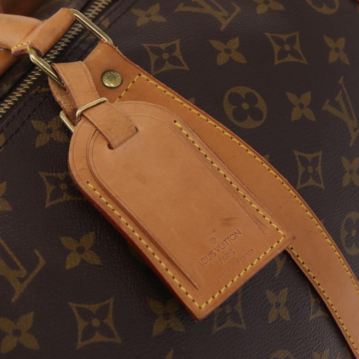 LOUIS VUITTON Monogram Keepall Bandouliere55 Boston Bag M41414 LV Auth ka6880
