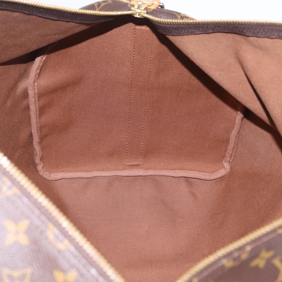 LOUIS VUITTON Monogram Keepall Bandouliere55 Boston Bag M41414 LV Auth ka6880