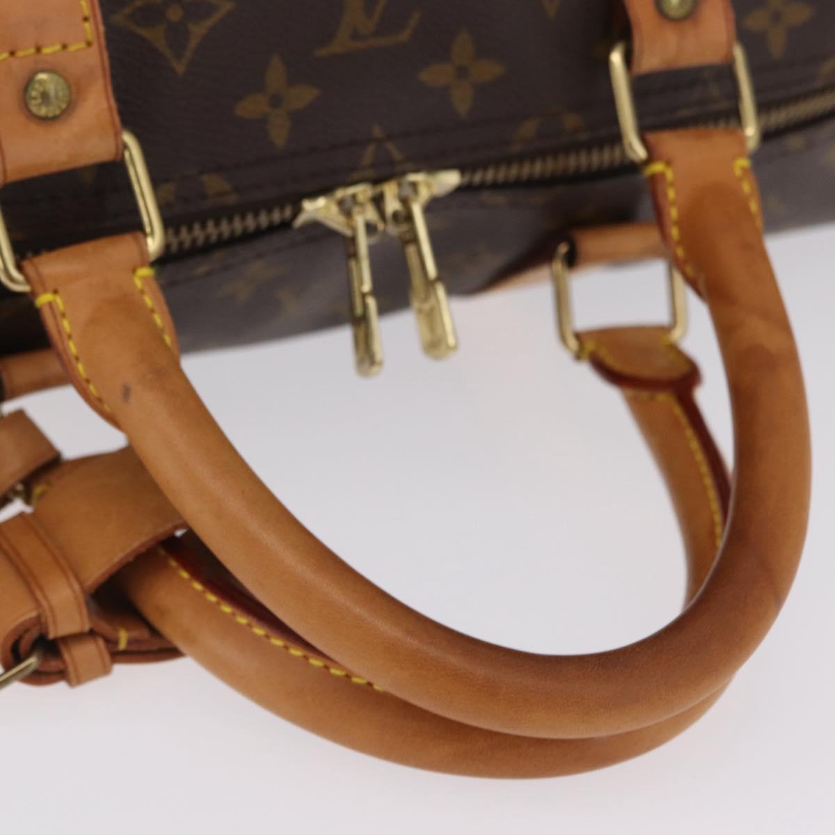LOUIS VUITTON Monogram Keepall Bandouliere55 Boston Bag M41414 LV Auth ka6880