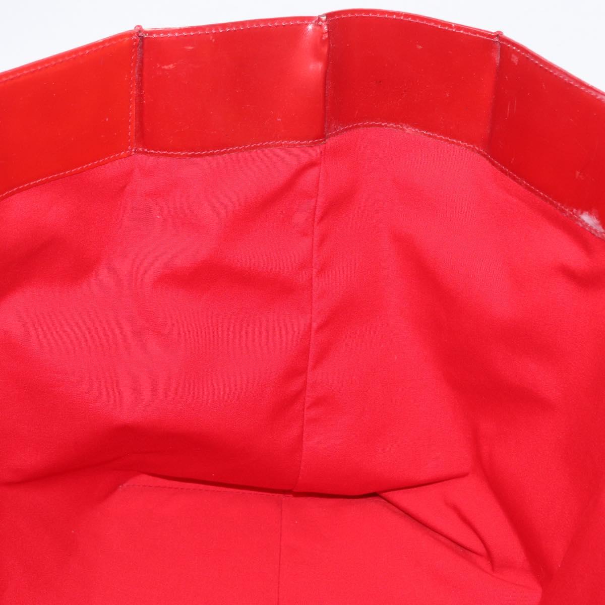 LOUIS VUITTON Monogram Vernis Reade GM Tote Bag Red M91084 LV Auth ka6881