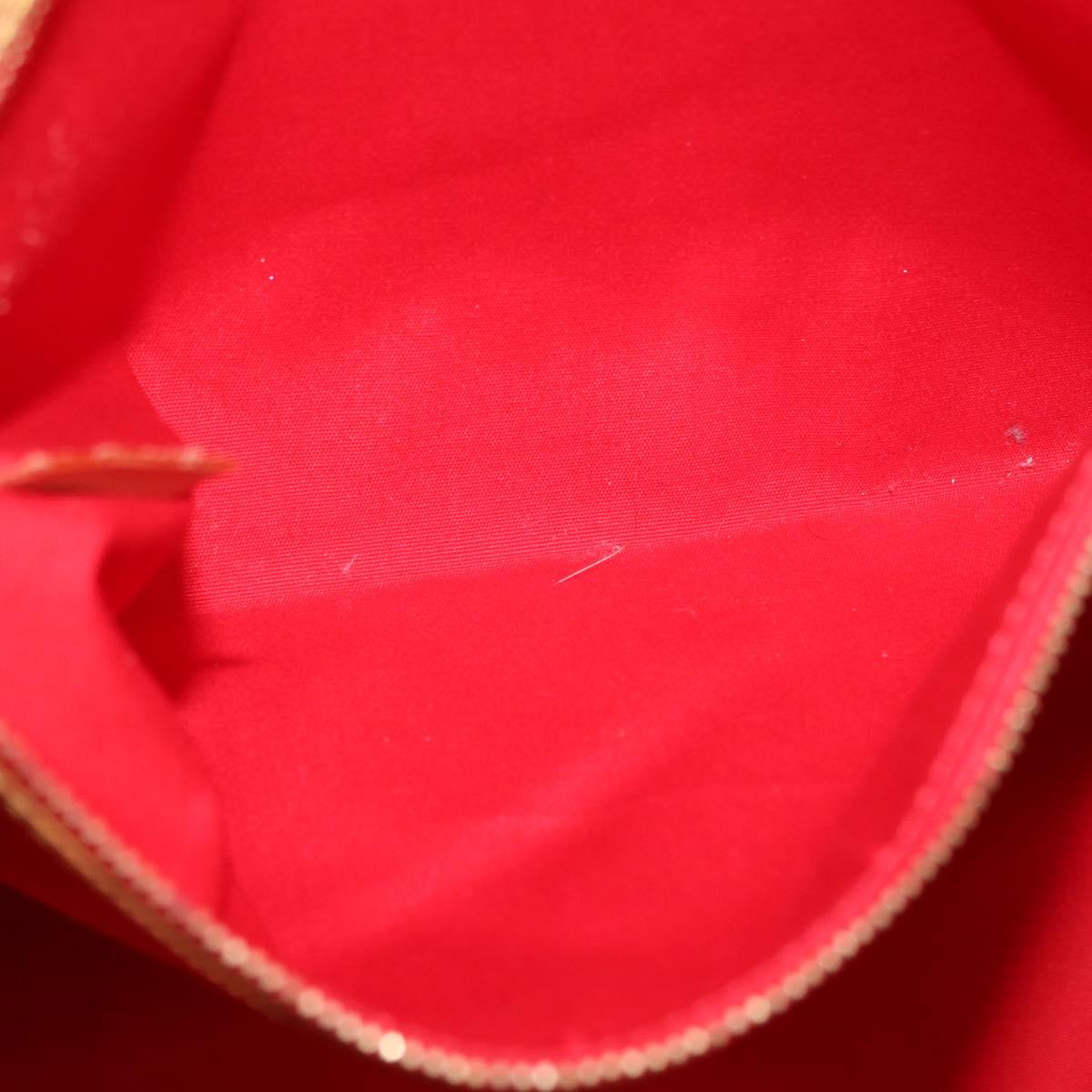 LOUIS VUITTON Monogram Vernis Reade GM Tote Bag Red M91084 LV Auth ka6881