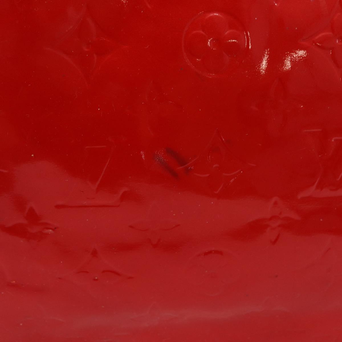 LOUIS VUITTON Monogram Vernis Reade GM Tote Bag Red M91084 LV Auth ka6881